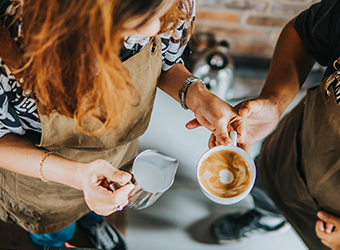 Making coffee