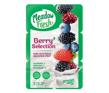 Meadow Fresh Yoghurt Berry Selection 6pk