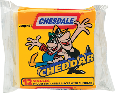 Chesdale Cheese Slices Cheddar 250g 1