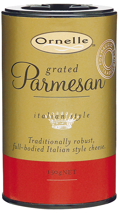 Ornelle Hard Grated Parmesan Cannister 150g