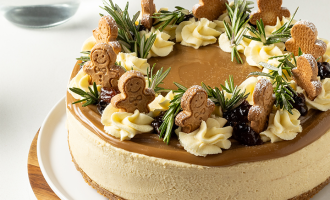 spiced ginger caramel cheesecake 720x720