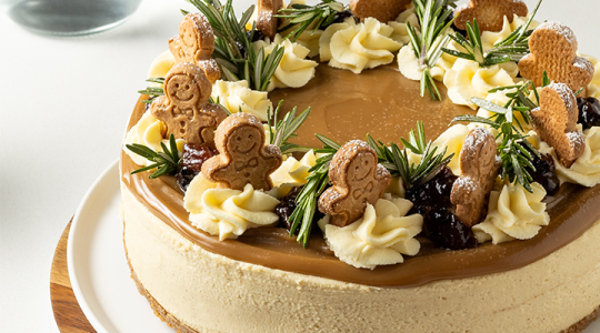 spiced ginger caramel cheesecake 720x720
