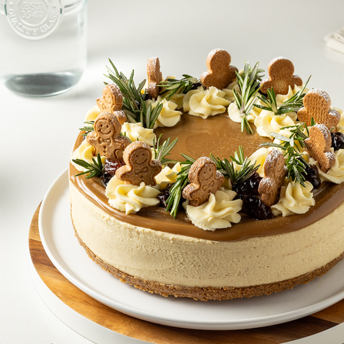 spiced ginger caramel cheesecake 720x720